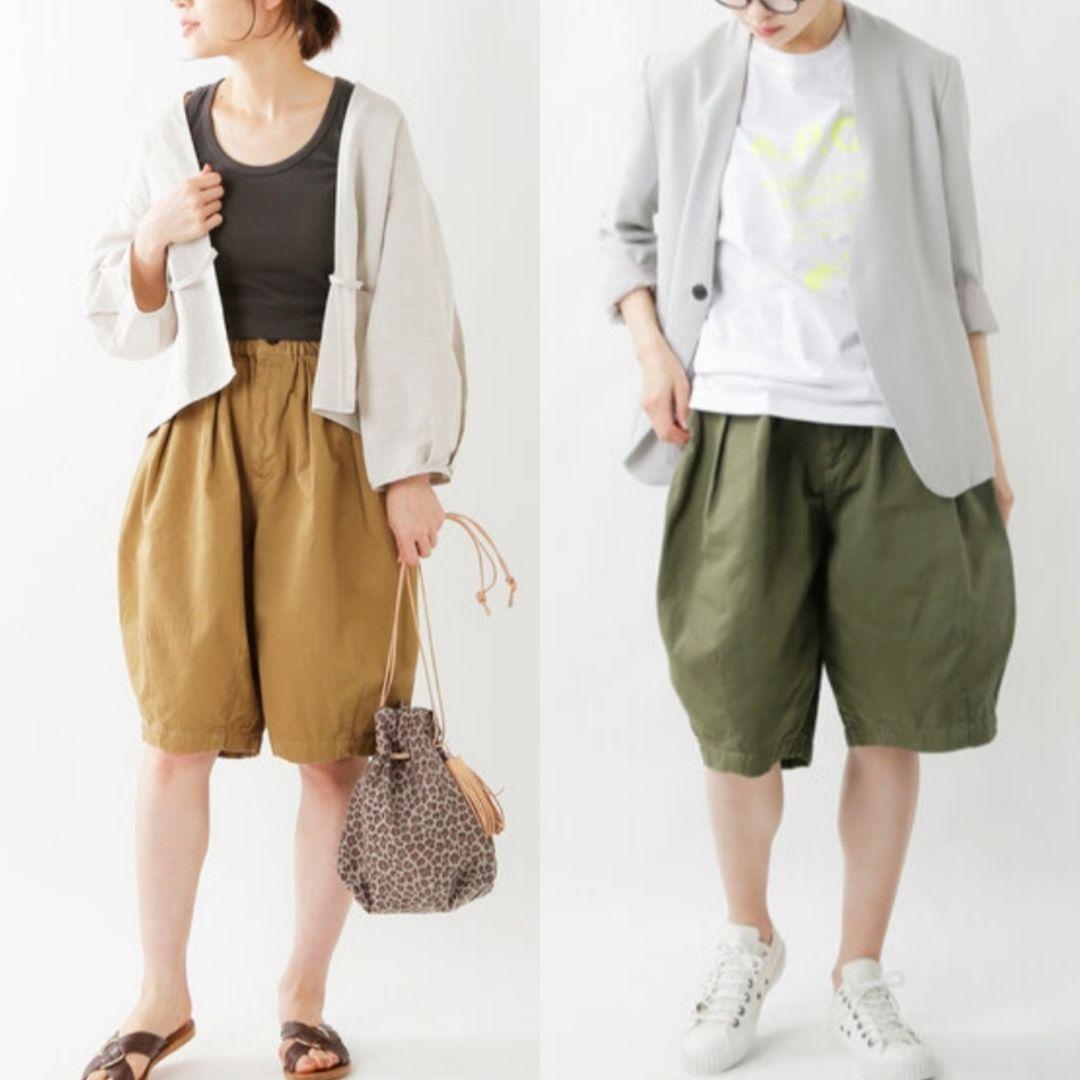 美品 HARVESTY コットン チノクロス サーカス ショートパンツ 黒