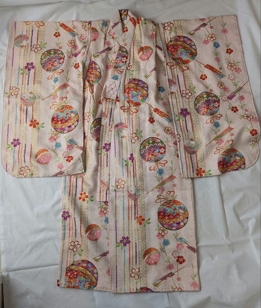 七五三 白 絞り 5歳 3歳 着物 正絹