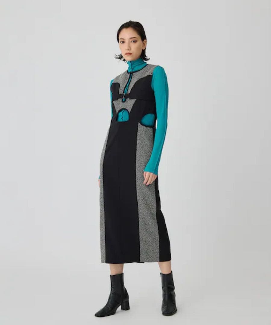 ユナイテッドトウキョウ サイロンツイードロングワンピース