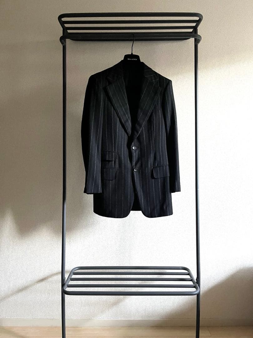 ジャケット・アウター GUCCI CHALK STRIPED SETUP BLACK 44R