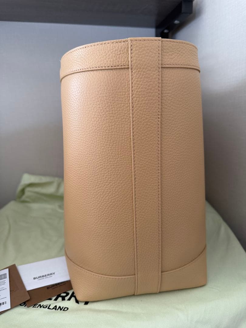新品タグありBURBERRY MD LONDON バーバリーチェックレザートート