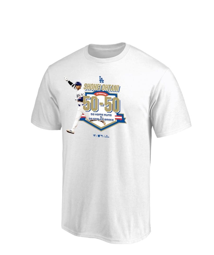 大谷翔平 50-50 Club 達成記念Tシャツ ホワイト　XLサイズ　新品