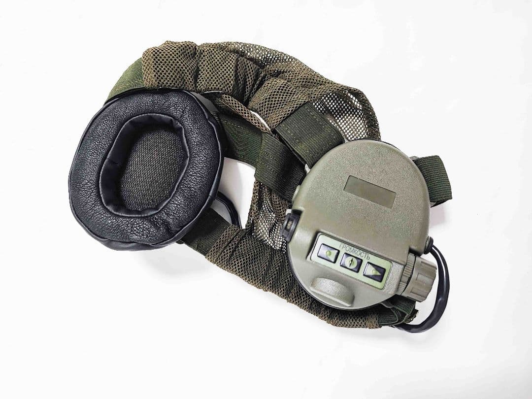 ロシア軍 実物 GSSh-01 6M2 イヤーマフ OD 中古品