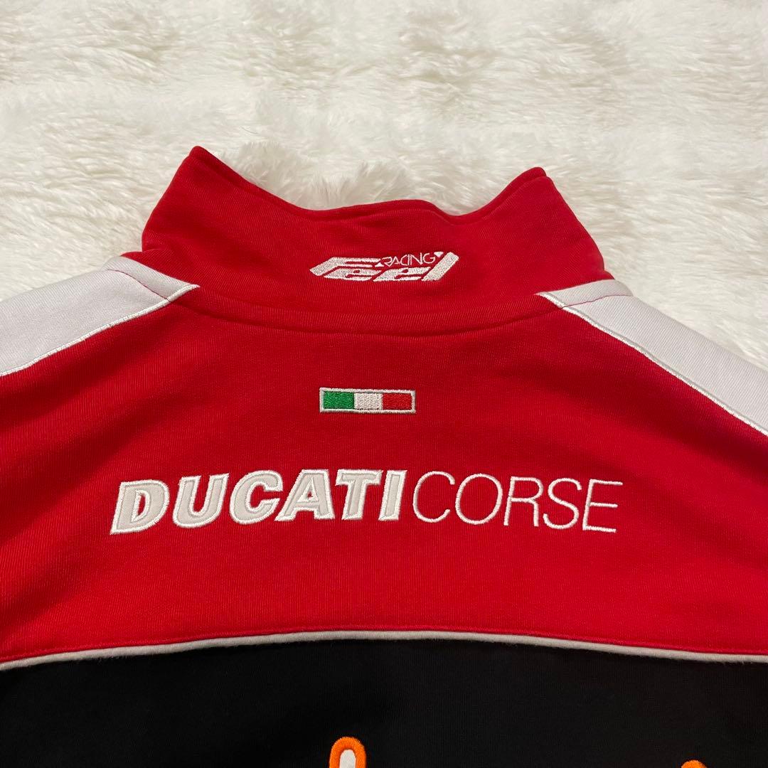 【美品】DucatiCORSEスポンサー付き　ジッパー付きトレーナー　正規品