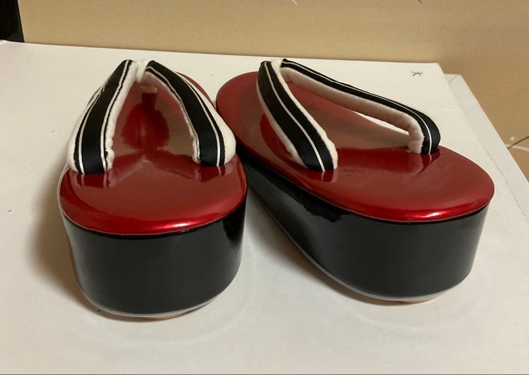 【美品】エナメル 7歳 七五三草履バッグ小物セット