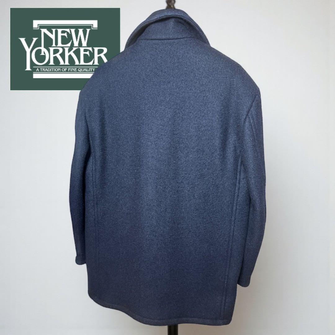 【極美品】NEWYORKER　Pコート　日本製　中綿キルティング　希少　Lサイズ