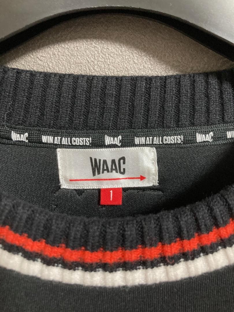 新品 WAAC ロゴ ライン スウェット WMTBW22704