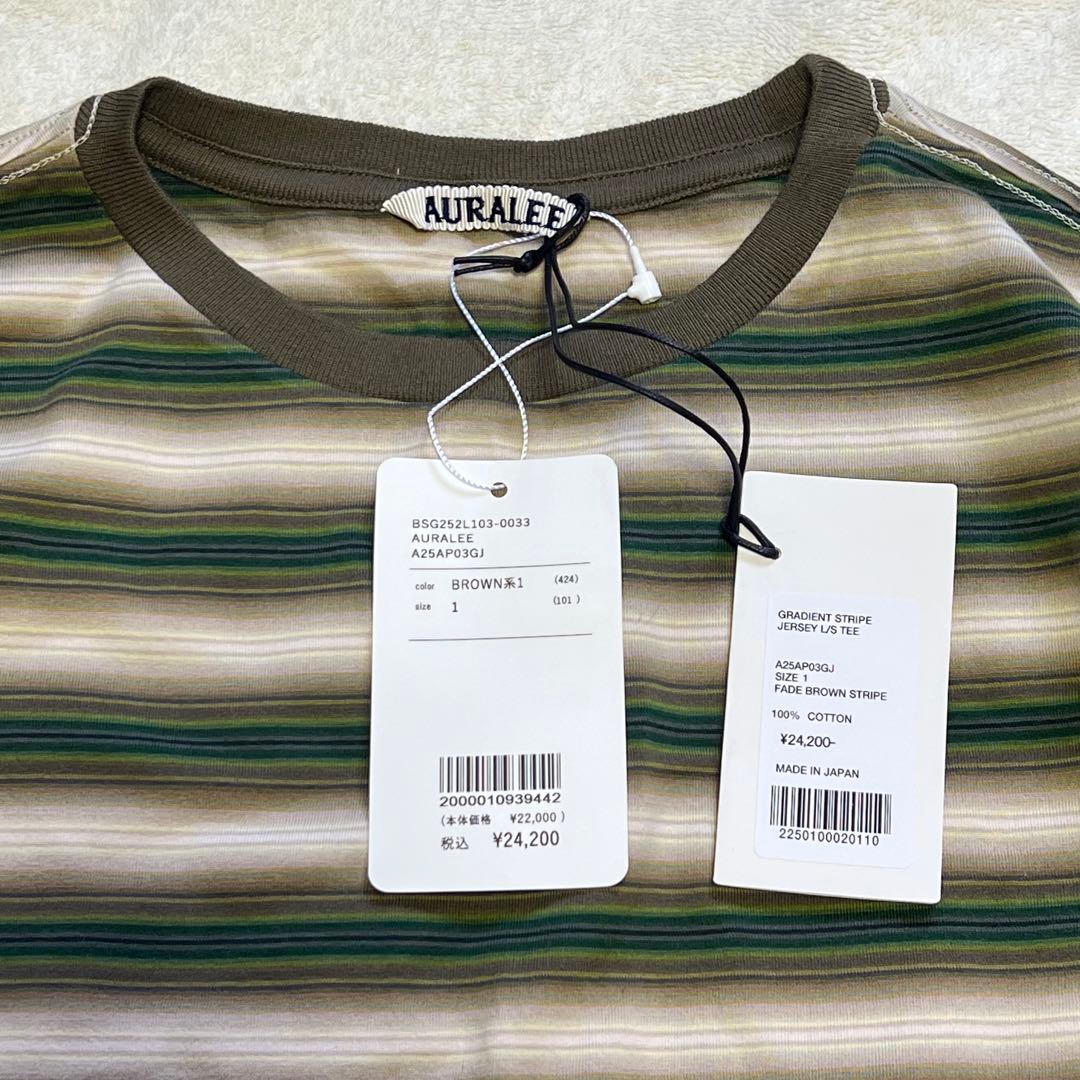 トップス GRADIENT STRIPE JERSEY L/S TEE