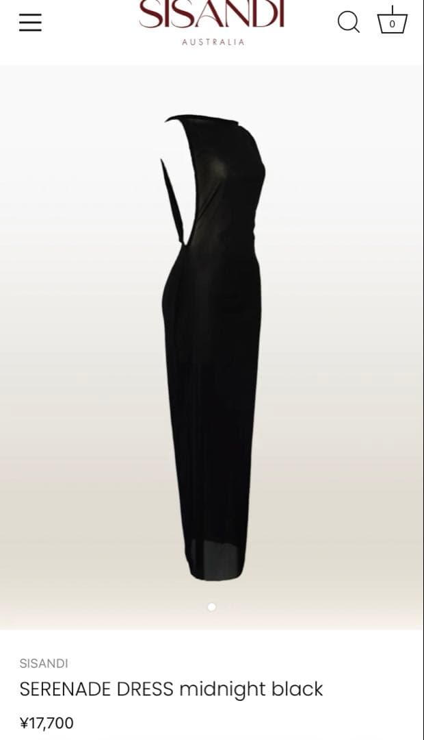 SISANDI SERENADE DRESS 新品タグ付き