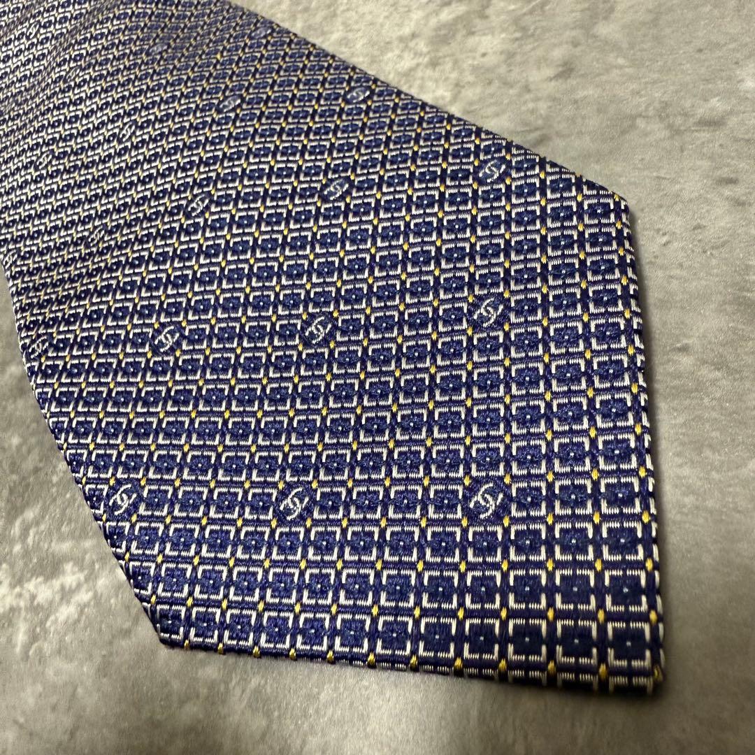 【✨極美品✨】CHANEL シャネル ネクタイ ココマーク シルク ビジネス