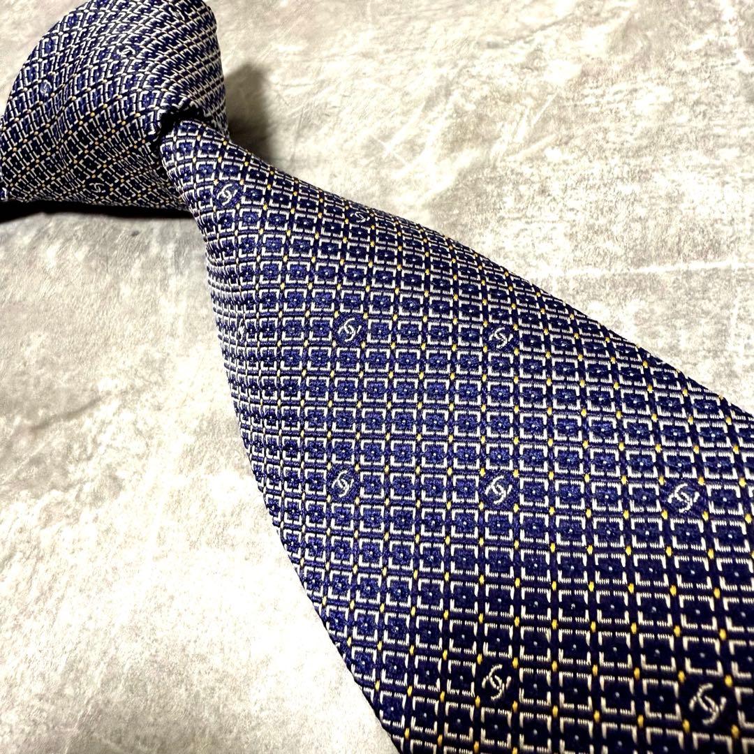 【✨極美品✨】CHANEL シャネル ネクタイ ココマーク シルク ビジネス