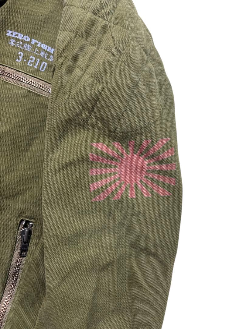 KAMIKAZE ATTACK フライトジャケット　零戦　カーキ　本格ライダース