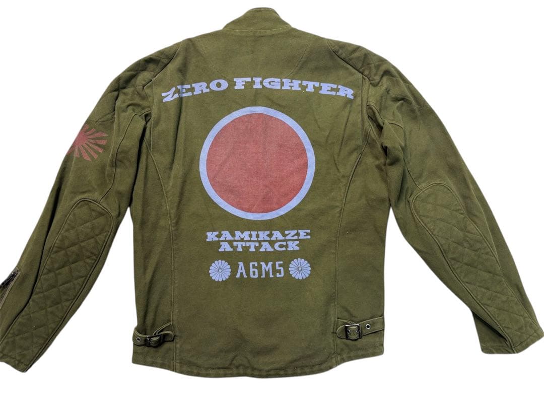 KAMIKAZE ATTACK フライトジャケット　零戦　カーキ　本格ライダース