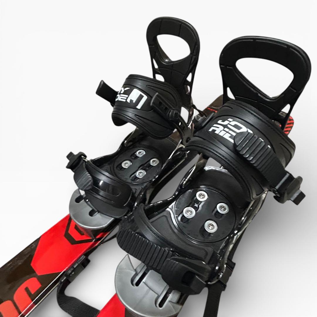 JOY RIDE ショートスキー 99cm スノボーブーツ対応 ビインディングS