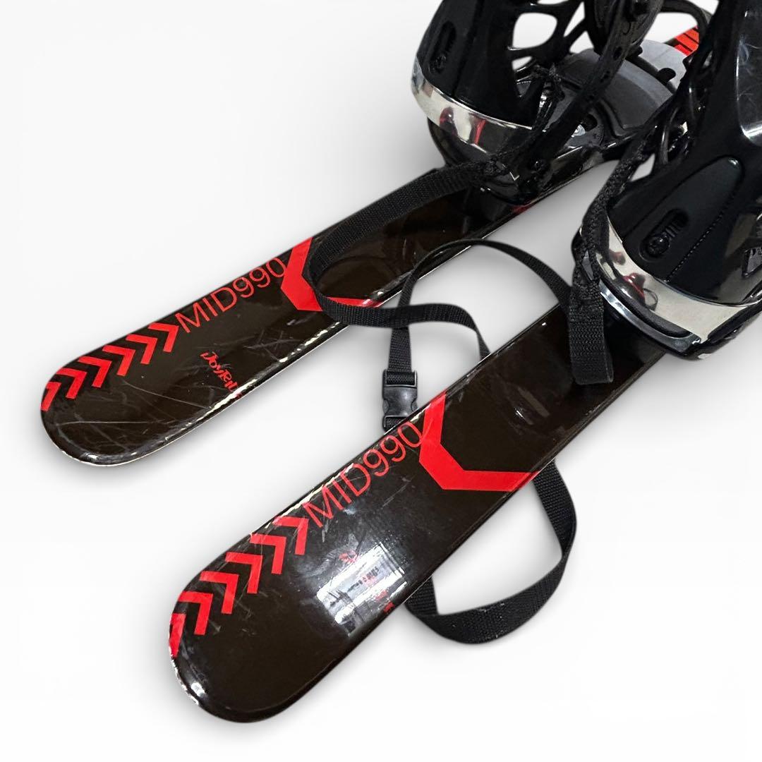 JOY RIDE ショートスキー 99cm スノボーブーツ対応 ビインディングS