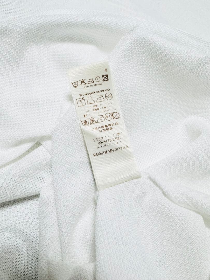 極美品 ☆Louis Vuitton☆ ルイヴィトン　ホワイトポロシャツ