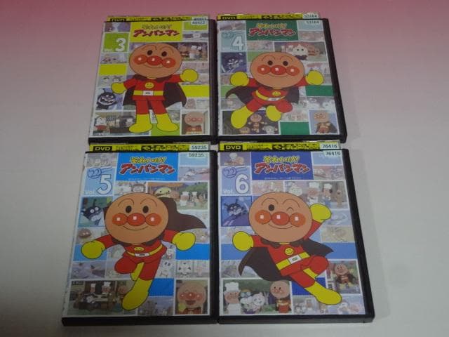 DVD アンパンマン 22' 3巻 4巻 5巻 6巻 4本セット レンタル