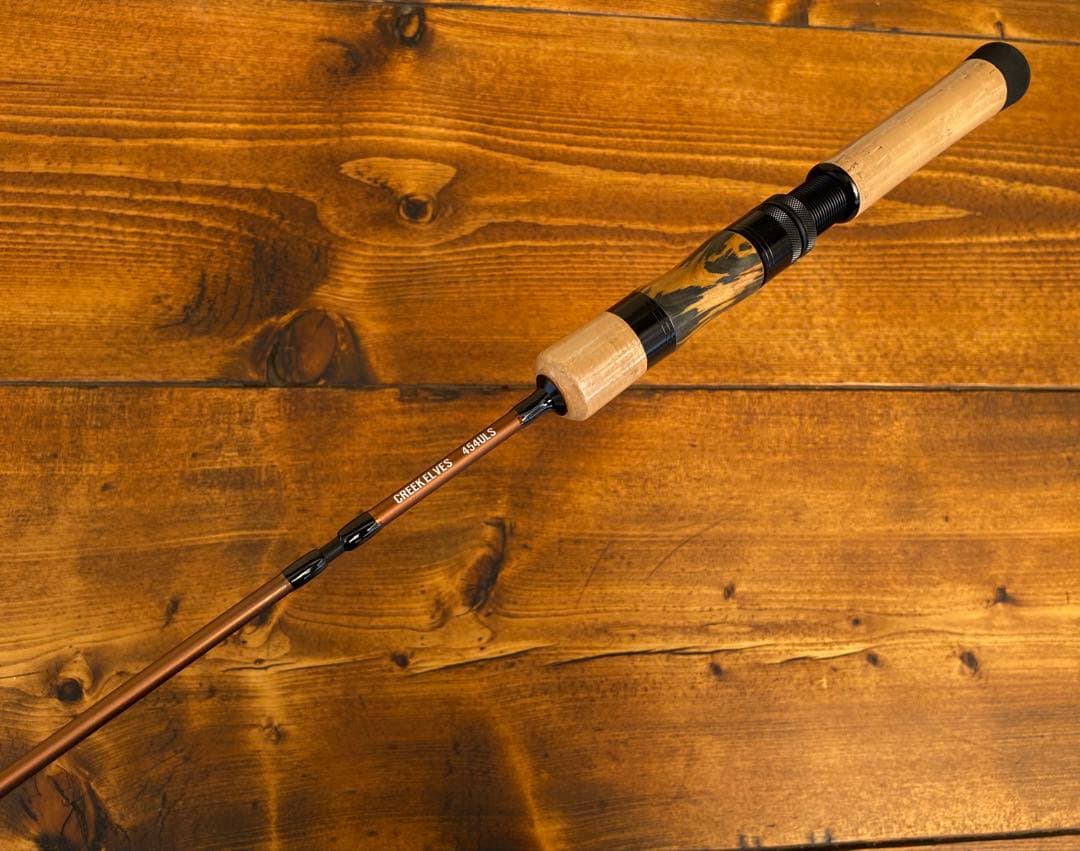 トラウトロッド　パックロッド　スピニングロッド　渓流釣り　天然木グリップ　源流