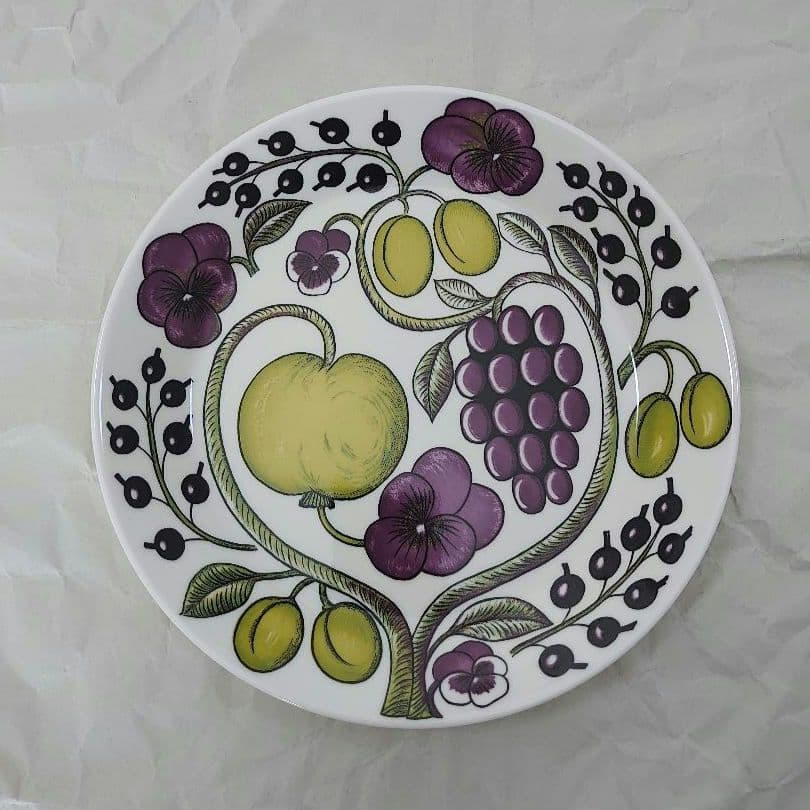 ARABIA パラティッシ パープル 21cmプレート 2枚セット 未使用品