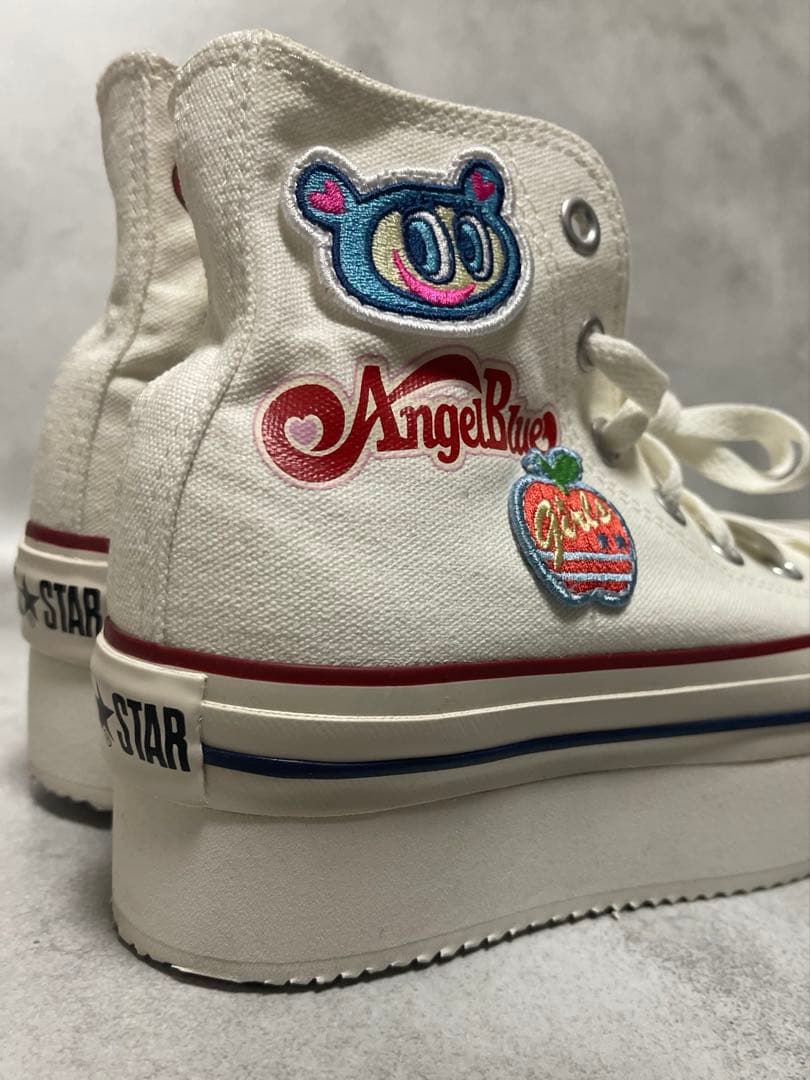 24.5cmエンジェルブルー 厚底スニーカー ナカムラくん Y2K 平成レトロ