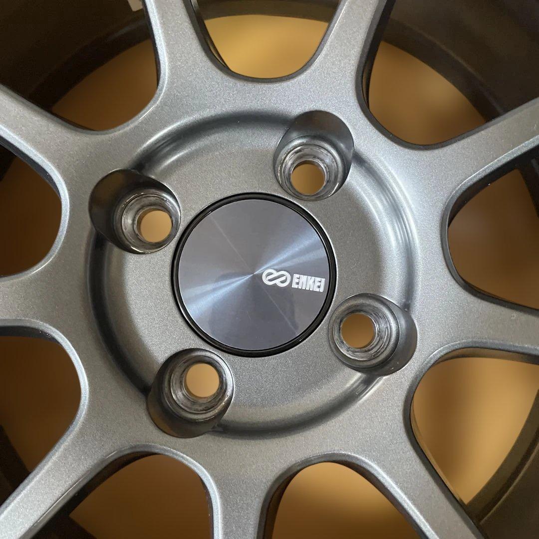 エンケイホイール16インチ7j4穴PCD100 インセット45.PF09.2本