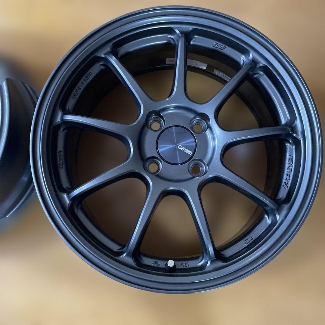 エンケイホイール16インチ7j4穴PCD100 インセット45.PF09.2本