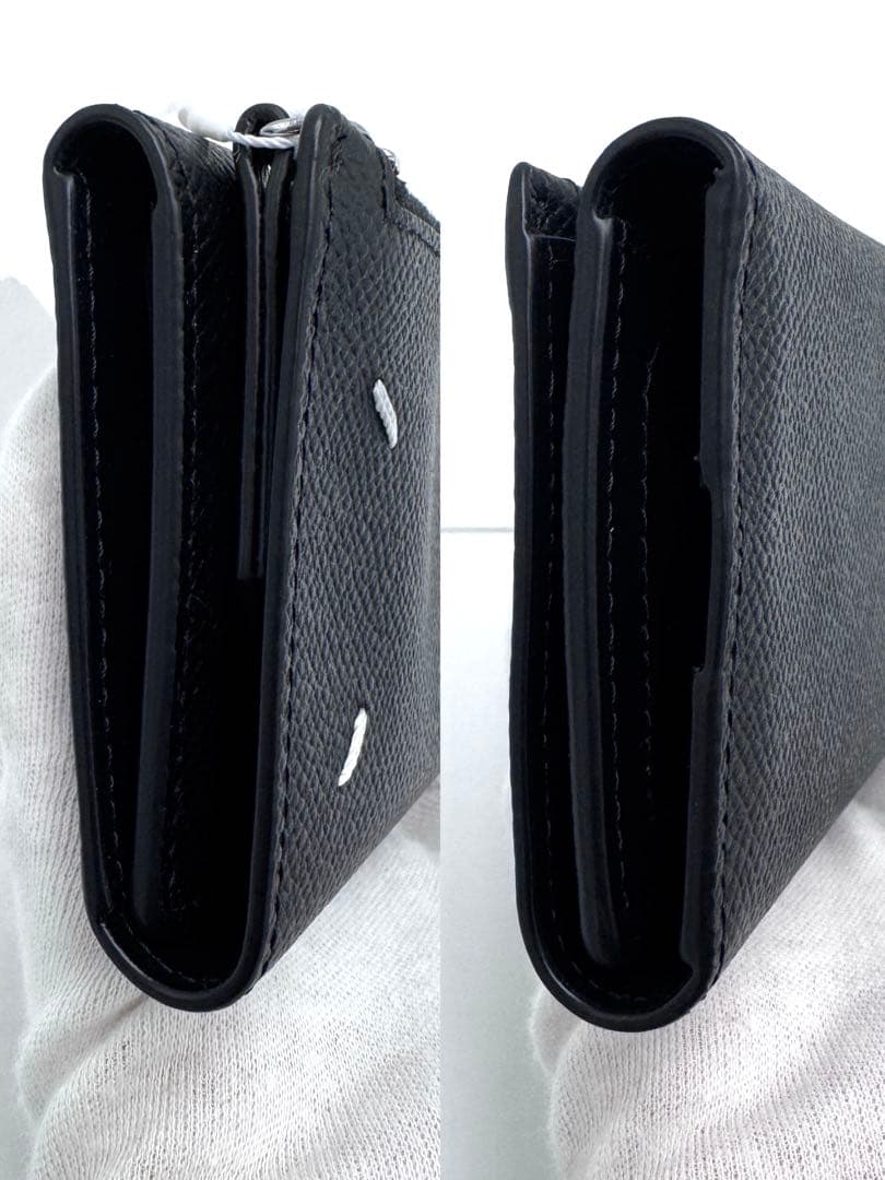 未使用☆メゾンマルジェラ 4ステッチ 三つ折り財布 トライフォールド ウォレット