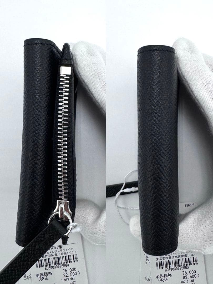 未使用☆メゾンマルジェラ 4ステッチ 三つ折り財布 トライフォールド ウォレット