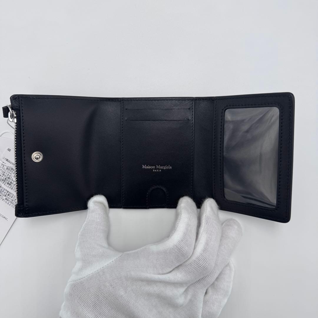 未使用☆メゾンマルジェラ 4ステッチ 三つ折り財布 トライフォールド ウォレット