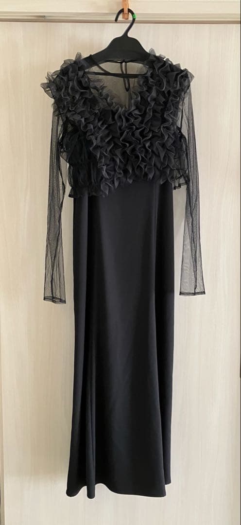 【美品】プールヴー フリルボレロ 3点セット パーティードレス M ブラック