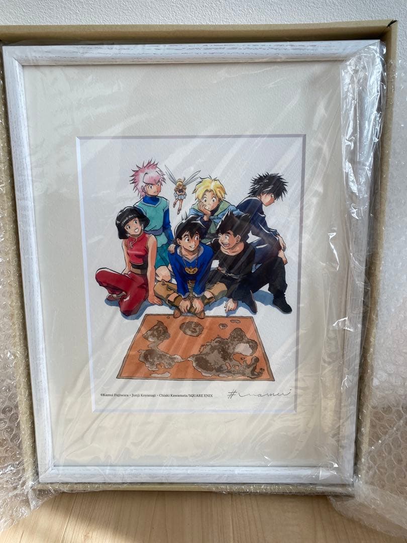 藤原カムイ先生直筆サイン入りロト天展限定複製原画