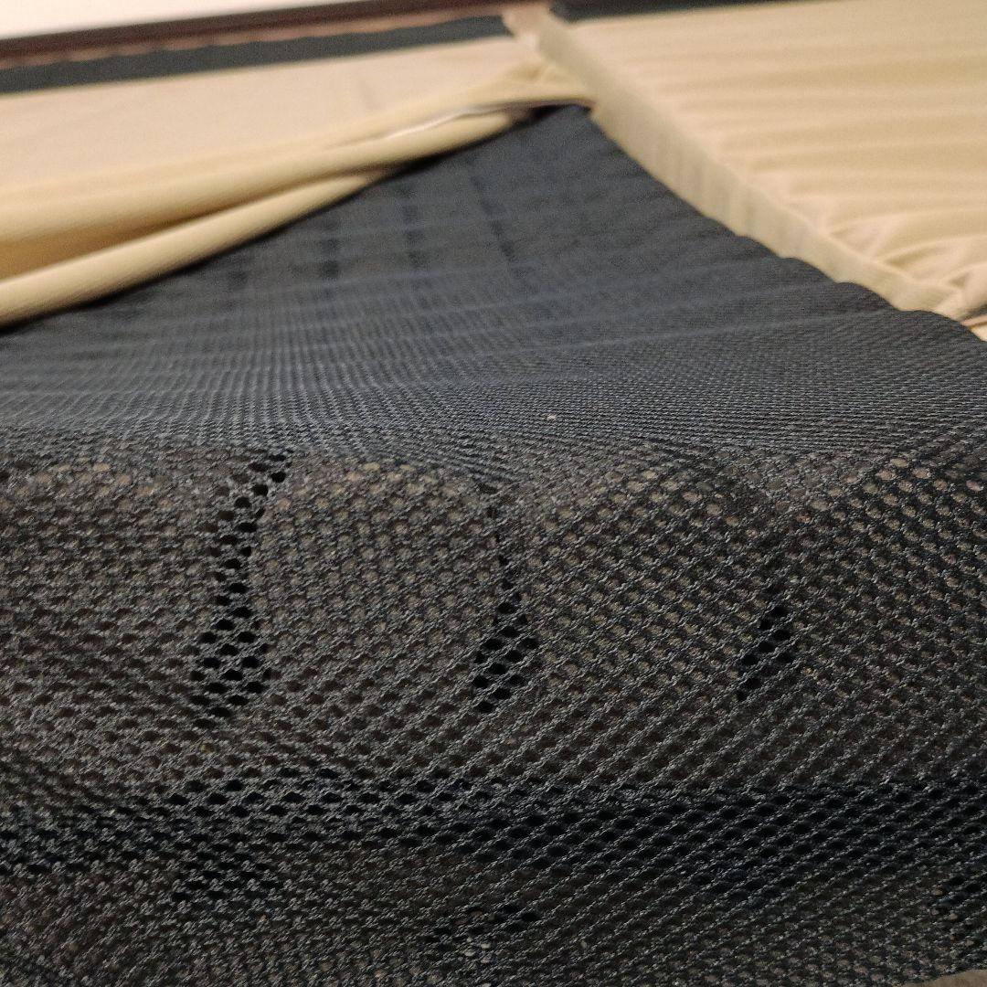 西川 インテリア限定エアーマットレス シングル　外袋付き 折りたたみ式 ベージュ