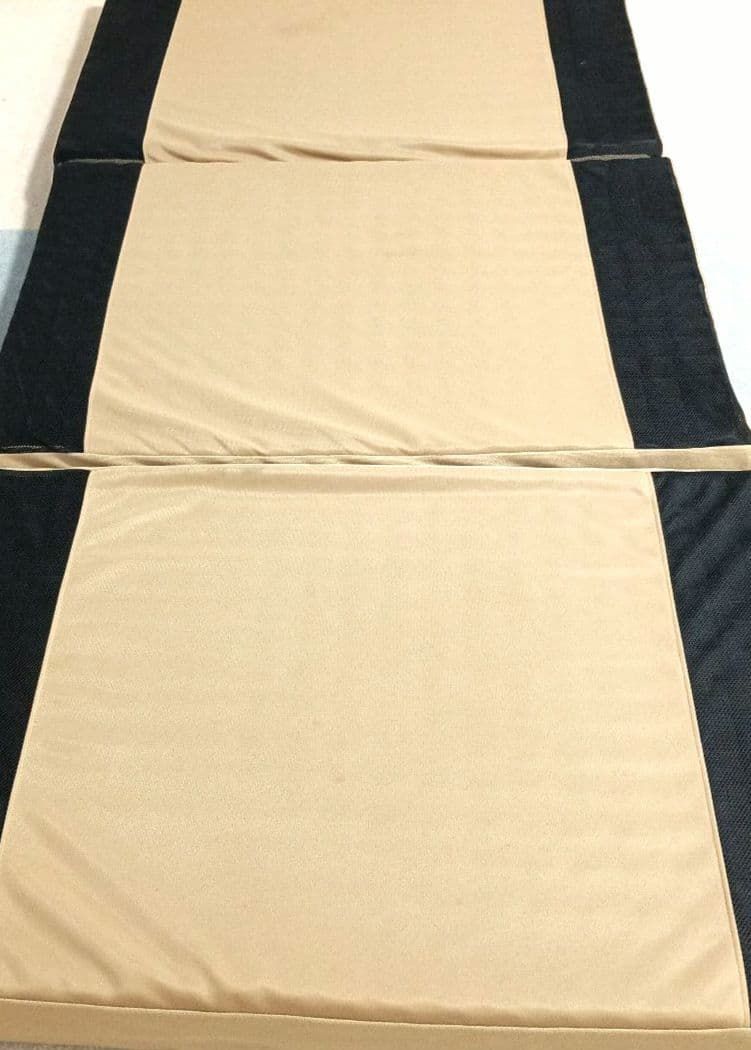 西川 インテリア限定エアーマットレス シングル　外袋付き 折りたたみ式 ベージュ