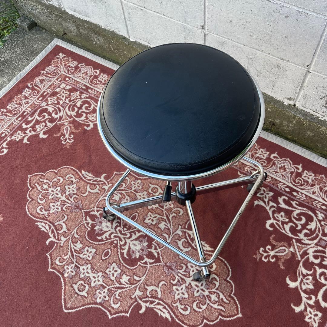 古家具ビンテージ品◾️ITOKI 足掛け付き×ガス圧昇降 ワークチェア スツール