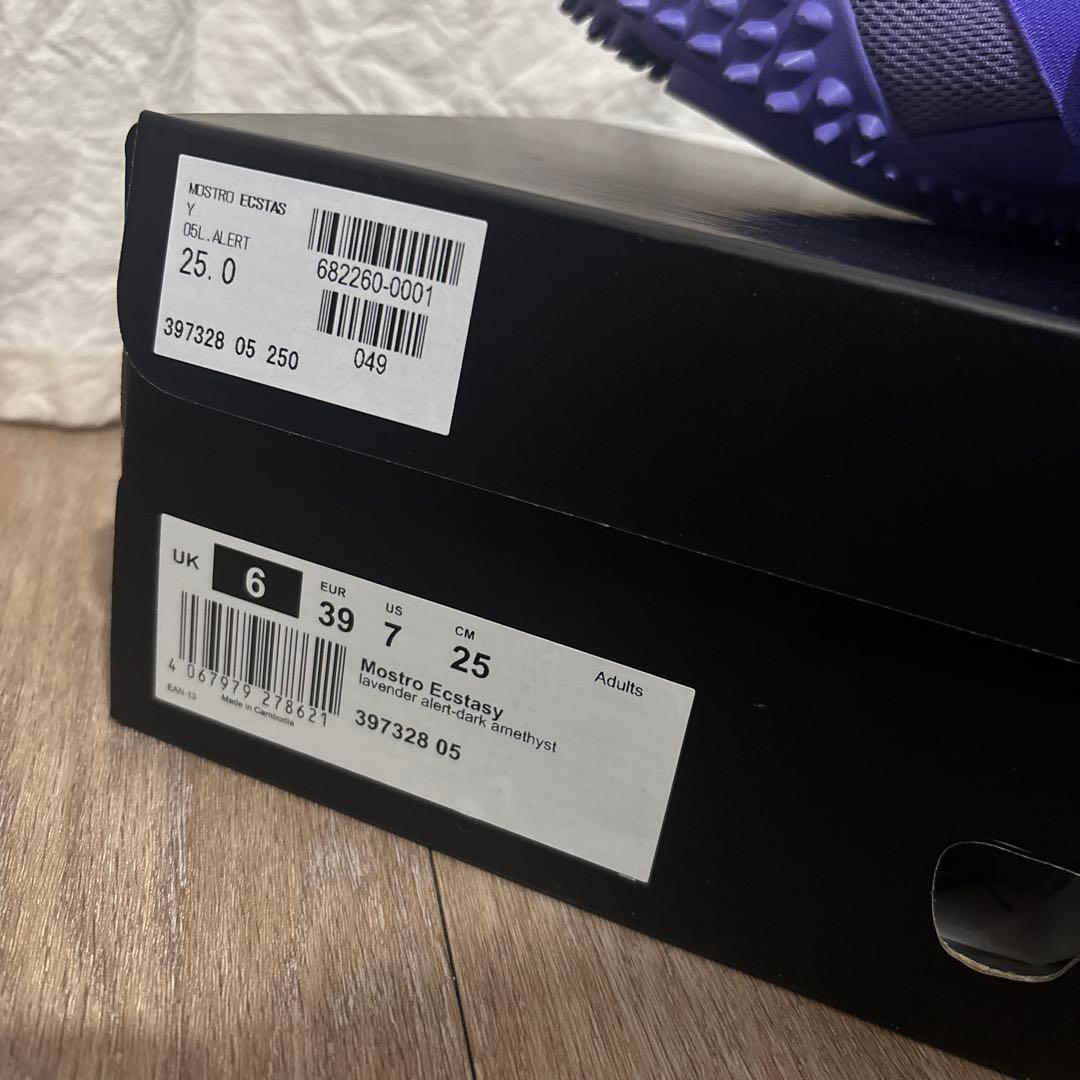 PUMA プーマ パープル スニーカー MOSTRO ECSTASY 25.0