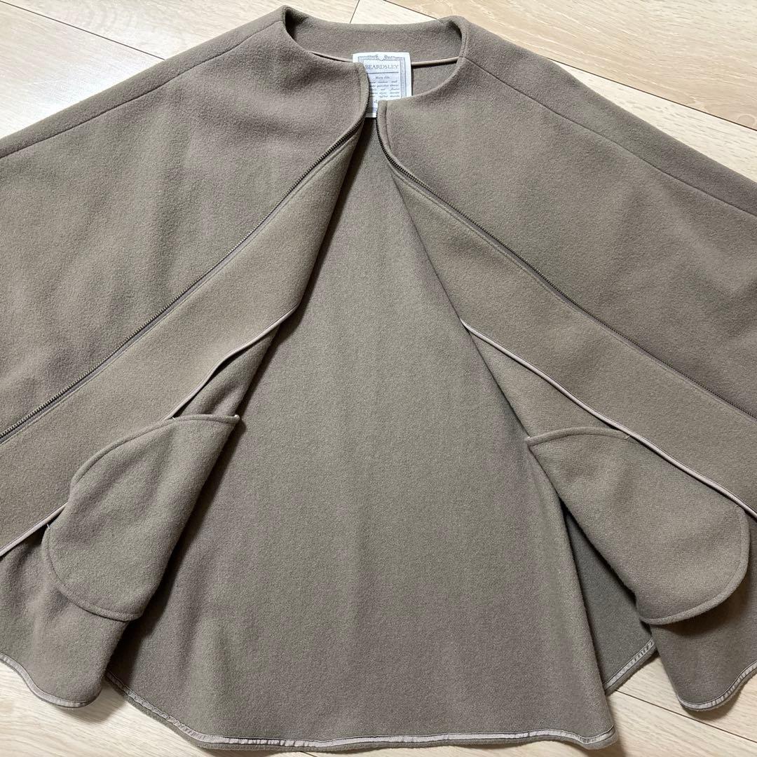 ビアズリー beardsley ウールポンチョ
