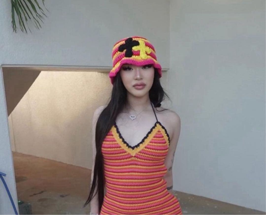 Y.A.R.N. ニットハット　ドクロ　itimi