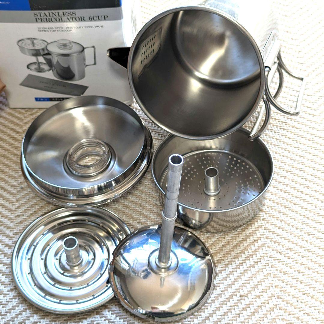 【美品】スノーピーク ステンレス パーコレーター 6カップ　PR−006