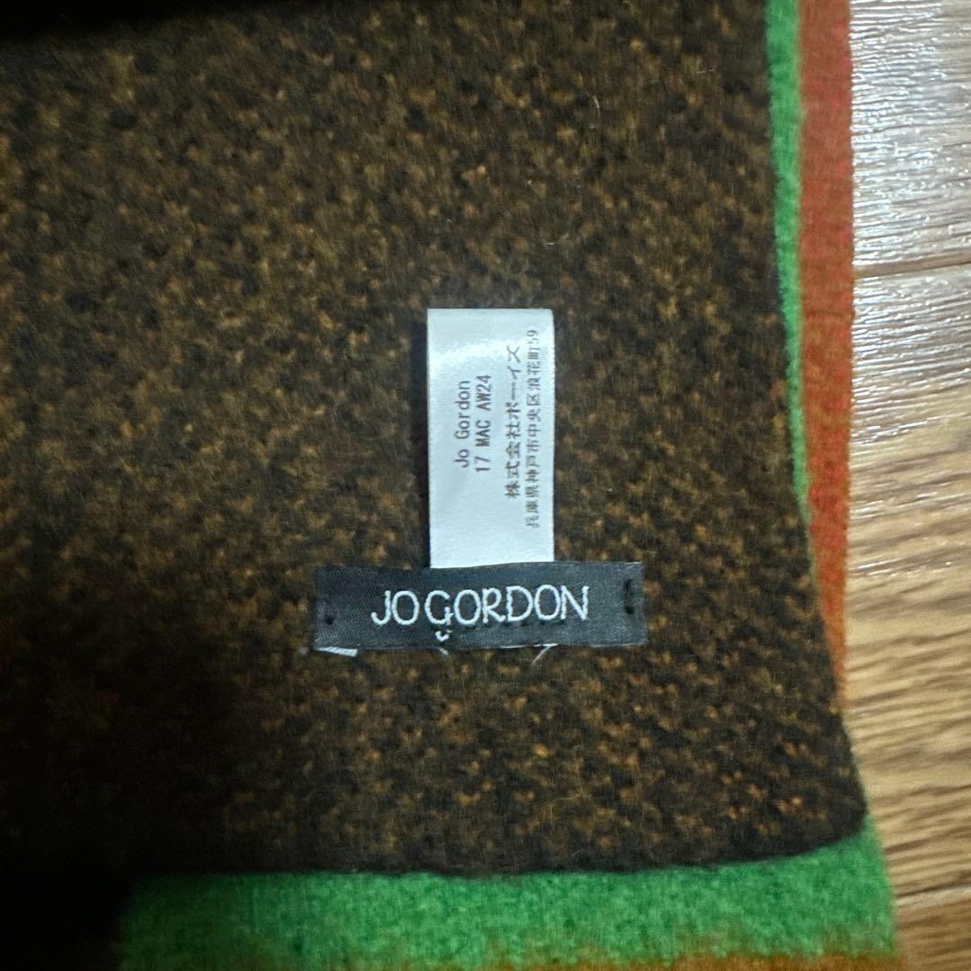 JO GORDON マルチカラーチェックマフラー