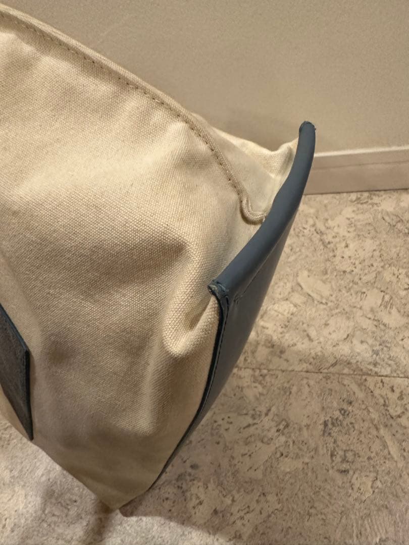 イアクッチIACUCCI キャンバストートバッグ　ブルー