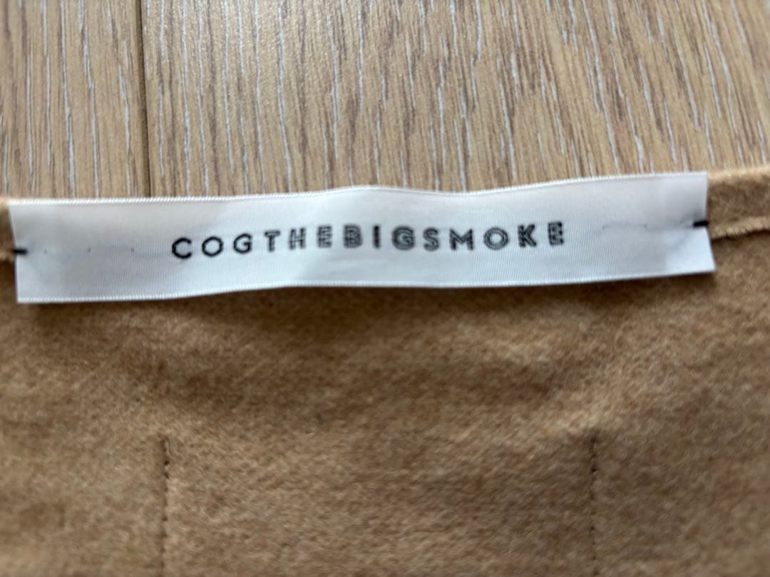 ウール混合 ベージュ ポンチョ