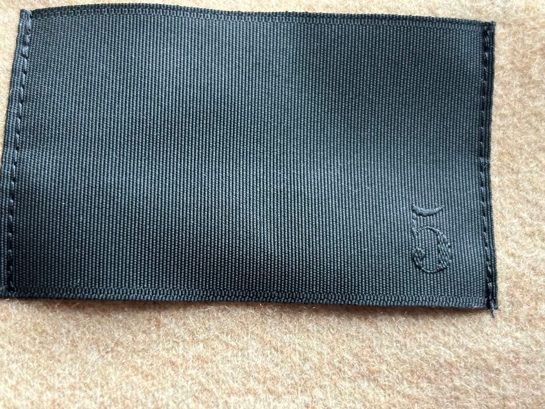 ウール混合 ベージュ ポンチョ