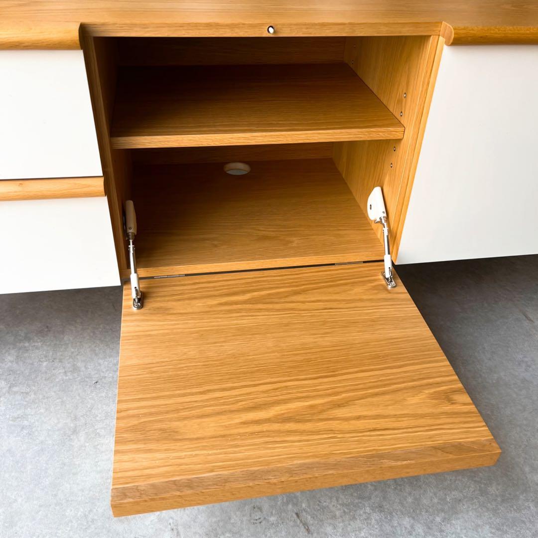 取付無料！イデー スティルト サイドボードL 北欧風ナチュラルローボード TV台