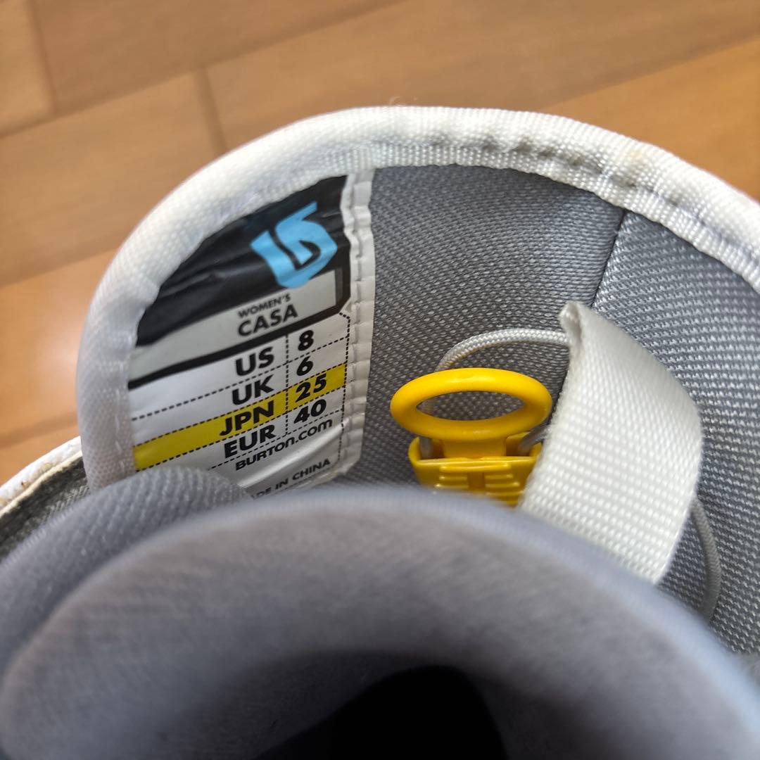 Burton バートン 25cm スノーボードブーツ白