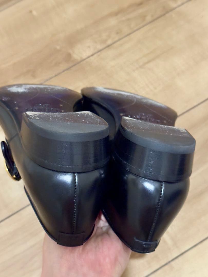 [ちゃまま]LARDINブルレザーシングルモンクストラップシューズ