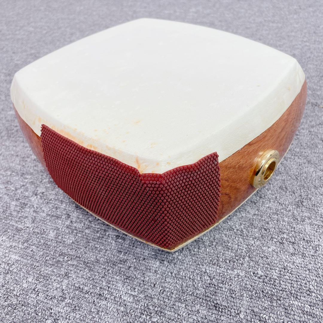 津軽三味線 花梨 一本溝 東さわり 犬皮 太棹 丸打胴 和楽器 撥 ケース付