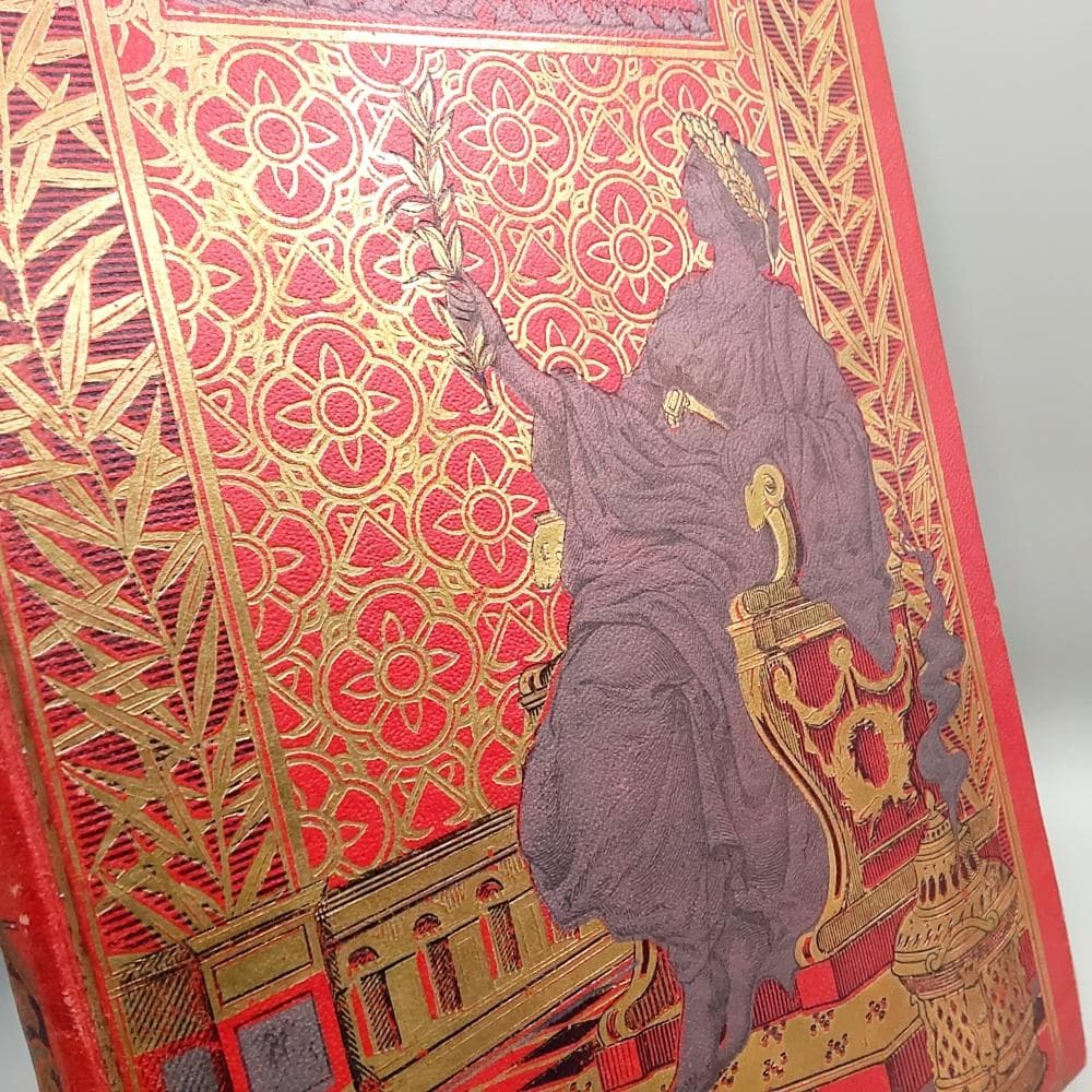 アンティークブック　フランス　挿画入　洋書　古書　インテリア