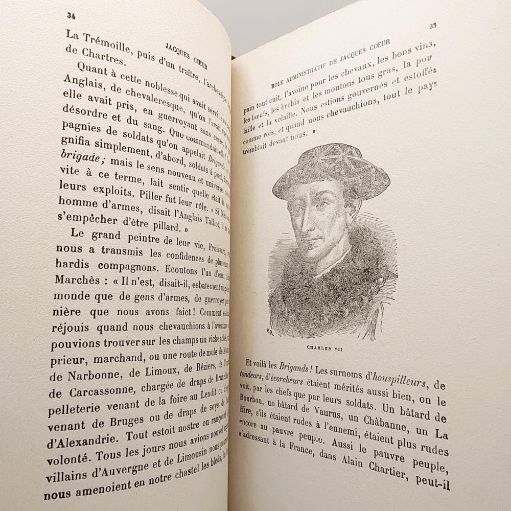 アンティークブック　フランス　挿画入　洋書　古書　インテリア