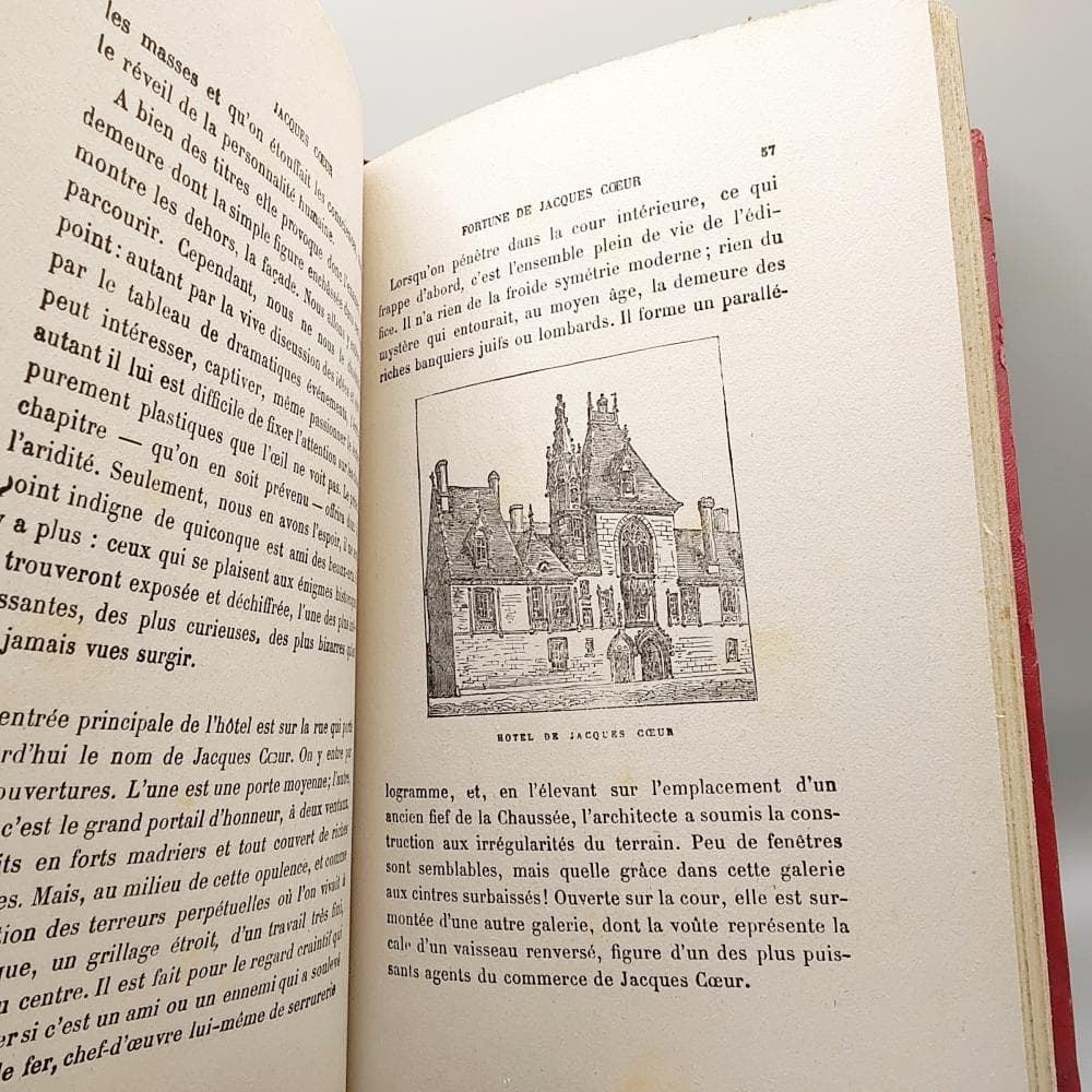 アンティークブック　フランス　挿画入　洋書　古書　インテリア