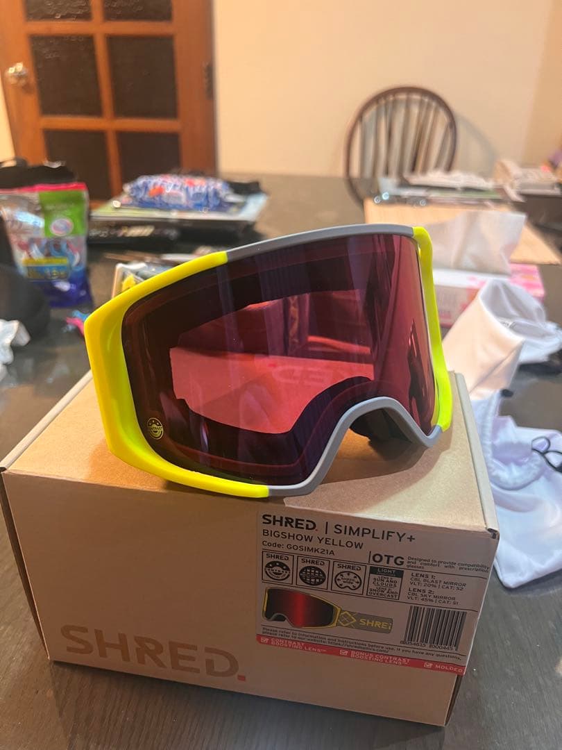 スキー・スノーボードアクセサリー SHRED SIMPLIFY+ BIGSHOW YELLOW